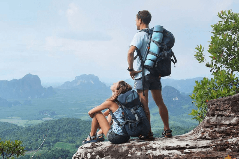 Sri Lanka’s scenic hiking trails in the background
